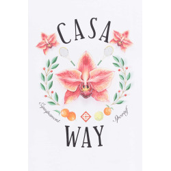 CASABLANCA WHITE ORCHID CLASSIC T SHIRT